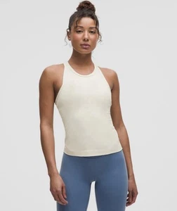 Lululemon Align Hip-Length Racerback Tank Top Light Ivory NWOT  Women's Size 2 - Picture 1 of 5