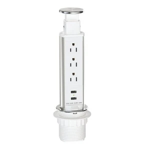 Pop Up Outlet For Countertop, Receptacle Power Strip With 3 Ac Outlet - Picture 1 of 8
