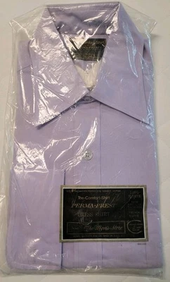 Camisa de vestir cómoda púrpura manga larga de colección Sears Perma Prest NOS XL para hombre 16 34 Foto 1 de 4