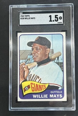 Willie Mays 1965 Topps #250 SGC 1.5 🔥 San Francisco Giants - Image 1 of 2