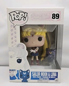 Funko Pop! Vinyl: Sailor Moon #89 Sailor Moon Sailor Moon with Luna - Picture 1 of 9
