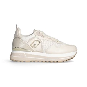LIU-JO BA5013PX602S1185 LIU JO MAXI WONDER 01 - SNEAKER CALF LEATHER//MESH/L IVO - Imagen 1 de 5