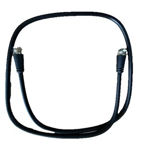 RH-59U Coaxial Cable Black Silver Connectors 3 Ft Huada Wire Products New - Picture 1 of 4