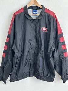 Chaqueta De Colección San Francisco Para Hombre Extra Grande Negra Adidas Manga Larga Bolsillos - Imagen 1 de 13