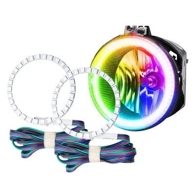 LED Fog Lights Halo Ring Lights ColorSHIFT For 2008-2014 Dodge Challenger Foto 1 de 4