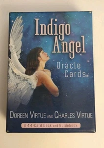 Carte Oracolo Angelo Indaco Un mazzo di 44 carte e guida di Doreen & Charles Virtue  - Foto 1 di 4