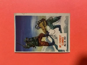 1954 Scoop Topps Card MT EVEREST CLIMBED #70 EXCELLENT - Picture 1 of 4