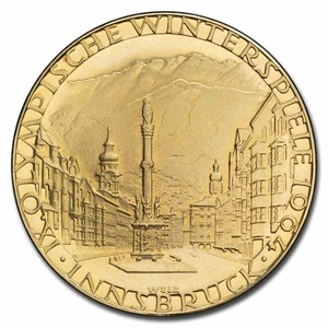 1964 Austria Winter Olympic Games Innsbruck Gold Medal - Picture 1 of 2