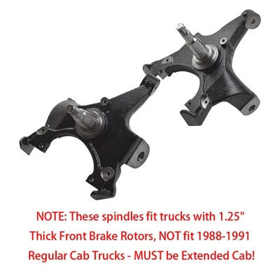 Kit de descenso de husillo de caída de 2" para Chevy GMC C1500 C2500 Tahoe Yukon 2x2 1988-1998 Foto 1 de 4