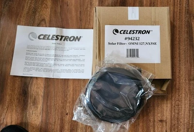 Celestron Sun Film Solar Filter for Omni 127/ NexStar 5SE Telescope #94232 - Image 1 of 2