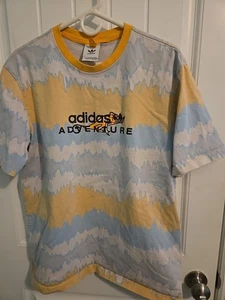 Adidas ADV Adventure Iguana T Shirt  Lizard SZ XL Orange Blue (MBRC37) - Picture 1 of 4