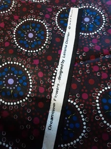 M&S Australia Fabric cotton Letishia Doolan Daydream Flowers 54 X 42 One Piece - Picture 1 of 3