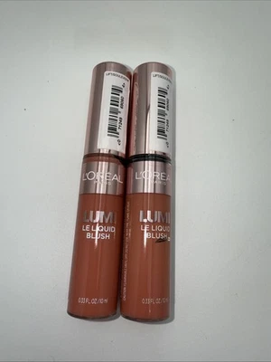 2 Loreal Lumi Le Liquid Blush ~ 610 Dewy Rich Coral L’Oreal - Image 1 of 3