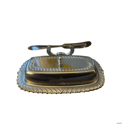 VTG 70/80s IrvinWare Butter Keeper Set W/ Dish And Spreader ~ Made In USA - Image 1 of 4