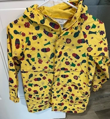 L. L. Bean Impermeable Infantil Niña Talla XS/6 Bolsillos Delanteros Foto 1 de 4