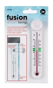 JW Pet Fusion Smart Temp Non-Standing Magnet  Aquarium Thermometer - 2 Pack - Picture 1 of 7