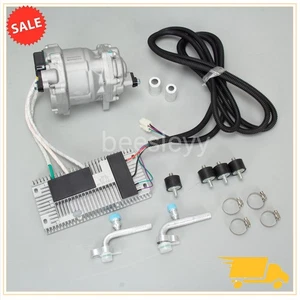 Kit Compresor Aire Acondicionado Coche Eléctrico Universal DC 12V Panel de Control A/C - Imagen 1 de 8