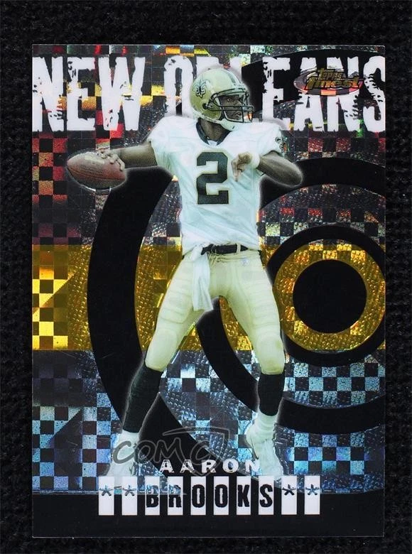 2004 Topps Finest Box Topper Gold X-Fractor /150 Aaron Brooks #9 - Image 1 of 2