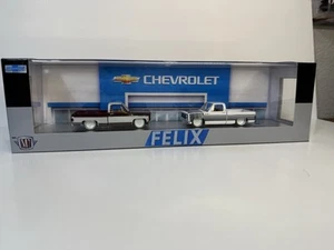 M2 MACHINES CHEVY SILVERADO SQUAREBODY SYNDICATE CUSTOM HAULER FELIX CHEVROLET - Picture 1 of 20