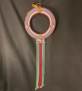 HANDGEFERTIGTE ETHNISCHE INDIANISCHE STIL MEHRFARBIGE PERLENHALSKETTE - Bild 1 von 5
