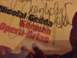 NICOLAI GEDDA GERMAN OPERA EMI ASD 2364 ORIGINAL AUTOGRAPH SIGNATURE SIGNED LP - Imagen 1 de 2
