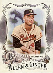 2016 Topps Allen & Ginter Baseball Legends #BL-25 Eddie Mathews