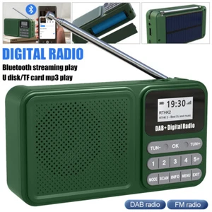 Portable Digital Radio FM Audio Receiver Rechargable Bluetooth DAB FM Radio - Picture 1 of 14