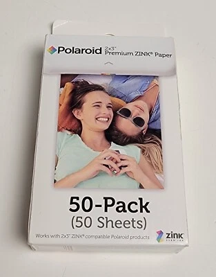 Polaroid Premium ZINK 2x3 inch 50 Sheets Photo Paper New Sealed Made USA - Image 1 of 2