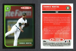 2020 Topps Total Wave 2 Black 5/5 #182 Frankie Montas Oakland Athletics - Picture 1 of 1