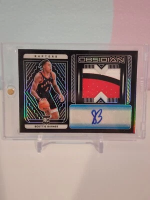 2021-22 Panini Obsidian Scottie Barnes FOTL Blue RPA 11/16 Raptors ROTY  - Image 1 of 3
