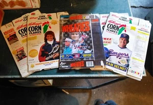 Nolan Ryan, Bonnie Blair, Kellogg's Corn Flakes + 75th Anniversary Wheaties NFL - Picture 1 of 5
