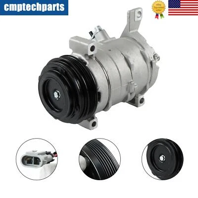 New A/C Compressor for GMC YUKON 2001 2002 2003-2007 2008 2009 4.8L 5.3L 6.0L US - Image 1 of 4