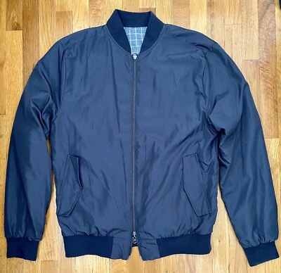 Sovereign Code Navy Mens Size Small S Bomber Jacket Reversible - Image 1 of 4