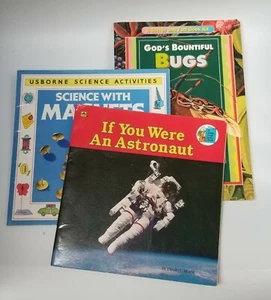 kids book bundle bugs space astronaut science magnets learning teaching fun - Picture 1 of 12