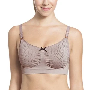 Sujetador de enfermería Anita 5097 pequeño beige lunares sin costuras alambre elástico suave copa libre - Imagen 1 de 3