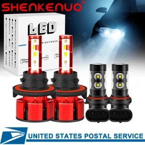 Faros LED + Bombillas de luces antiniebla para for Dodge Ram 1500 2500 2006-2008 - Picture 1 of 11
