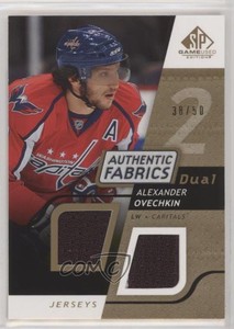 2008 SP Game Used Edition Authentic Fabrics Dual Gold /50 Alex Ovechkin #AF-AO
