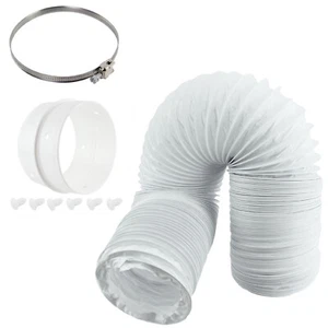 Tubo y conectores de extensión de manguera de ventilación universal de 4 m de largo para secadora de tambor - Imagen 1 de 12