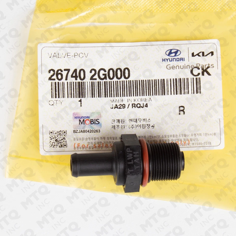 Genuine OEM PCV Valve for Hyundai 267402G000