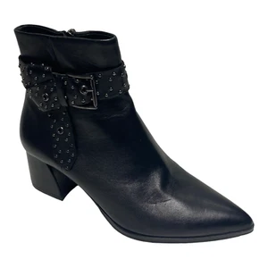 SCARPE TRONCHETTO DONNA BRUNO PREMI U7302X PELLE NERO ORIGINALE AI - Picture 1 of 6