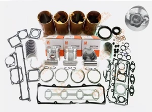 4TN100 Overhaul Rebuild Kit For Yanmar Engine Piston Ring Liner Gasket Bearing - Picture 1 of 2