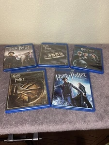 Lot of 5 Harry Potter Blue Ray Movies Year 2, Year 3, Order of Phoenix, & More! - Picture 1 of 12