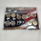 1999 P&D State Quarters Set 10 Coins In Platic Case