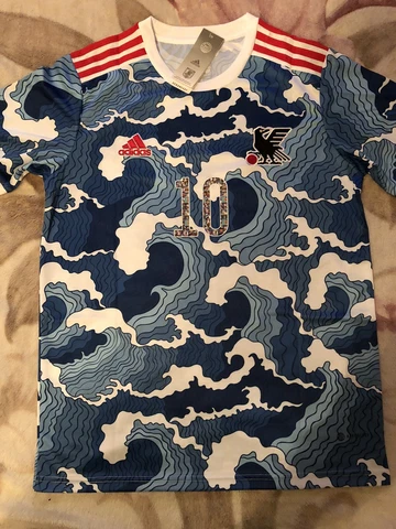 RARE Japan Soccer Jersey Ukiyo-e Version #10 Tsubasa Japanese Font M,L,XL,2XL Cover