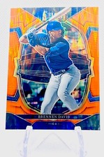 2023 Panini Select Brennen Davis Concourse Orange Flash Prizm #7 - Chicago Cubs