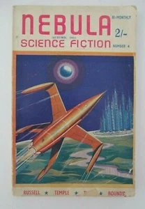 NEBULA Science Fiction No.4, Autumn 1953 with Bob Clothier Cover Art - Picture 1 of 7