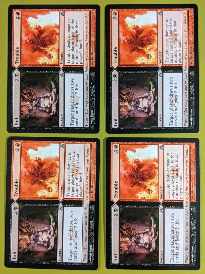 Toil   Trouble x4 Dragon's Maze 4x Playset Magic the Gathering MTG - Image 1 of 1