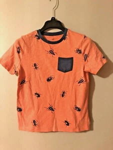 NWT Gap Coral Navy Bug Pocket Tee Boy's sz L(10) 100% cotton (17" bust, 22" L) - Picture 1 of 2