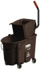 Rubbermaid 35 Qt Plastic Bucket & Wringer 20-1/8" Long x 36-1/2" High x 15-3/...