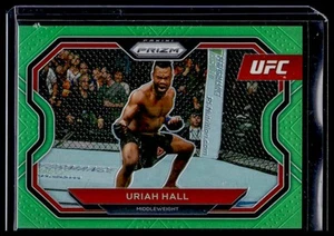 2021 Panini Prizm UFC Uriah Hall Neon Green Prizms 129 #/75 - Picture 1 of 2